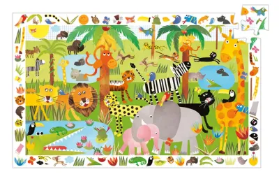 Djeco Puzzle La Jungle 35 pièces, dès 3 ans