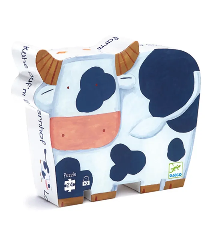 Djeco Puzzle vaches à la ferme 24 pièces