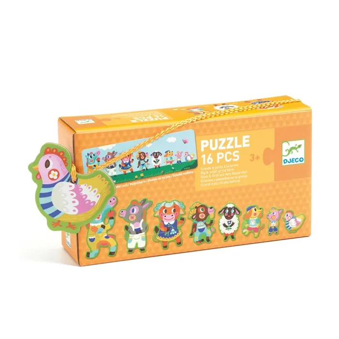 DJeco Puzzle Duo Grands &amp; Petits à la ferme
