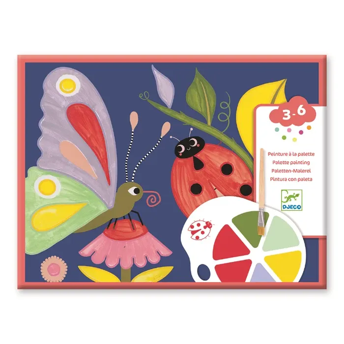 Djeco Peinture à la palette, les petites bêtes