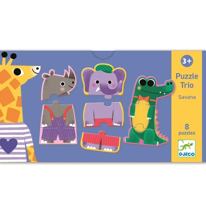 Djeco Puzzle Trio Savana