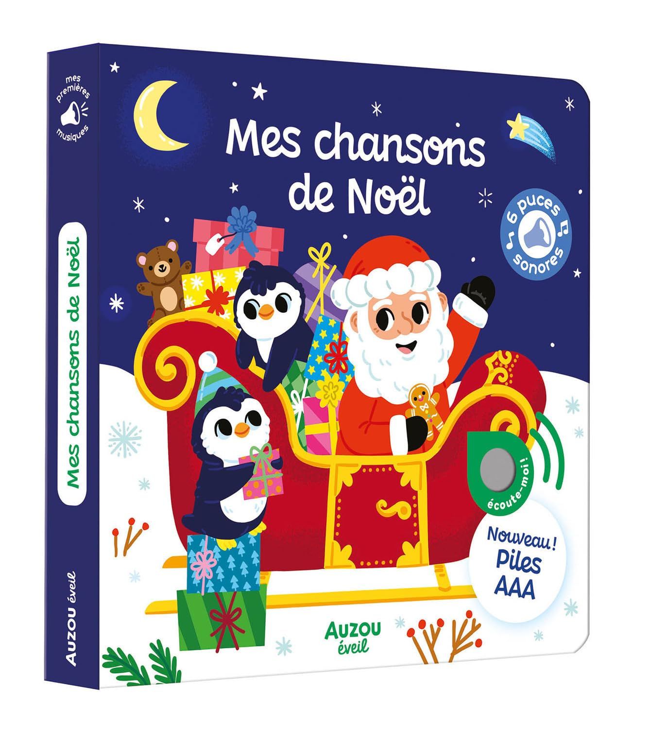 Livre cartonné, Mes premiers sonores - mes chansons de noël