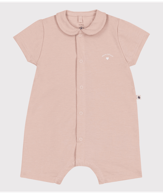 Petit Bateau Combinaison courte, couleur rose saline, Mon Trésor