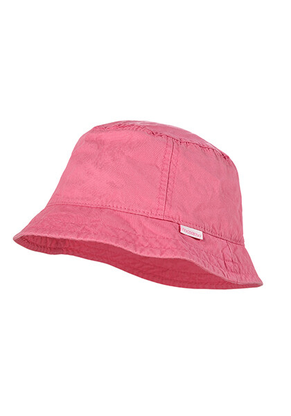 Chapeau d'été coton rose uni, UPF 50+, 100% coton