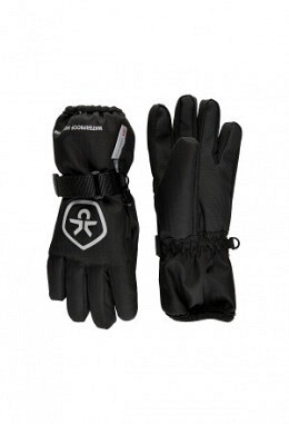 Gants de ski à doigts noir Color Kids, top qualité!