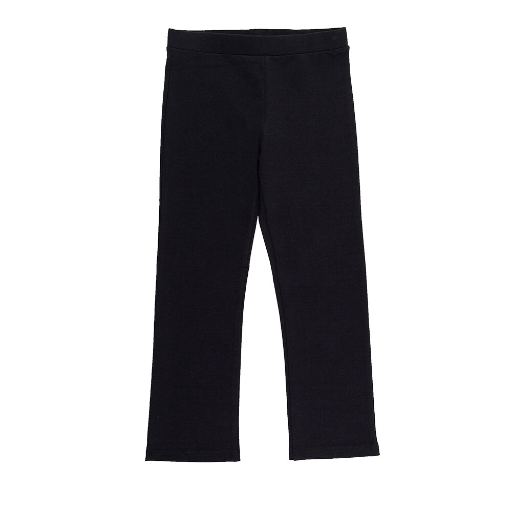 Pantalon leggings droit en coton  jersey couleur noir Miss Melody cheval
