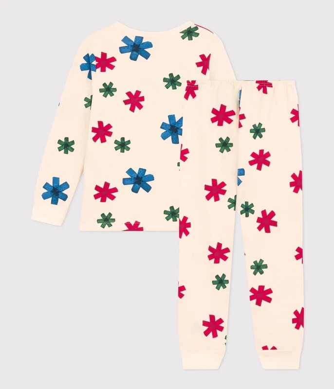 Pyjama imprimé étoile en molleton enfant Petit Bateau, Happy Family, pour garçon et fille