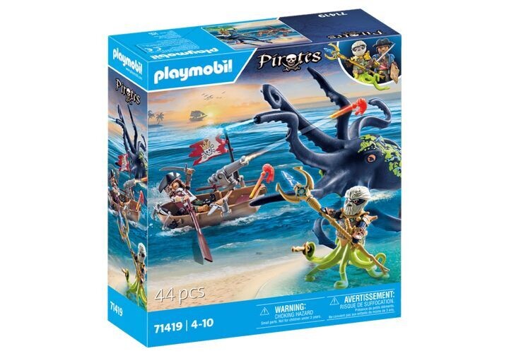 Playmobil Pirate avec pieuvre géante