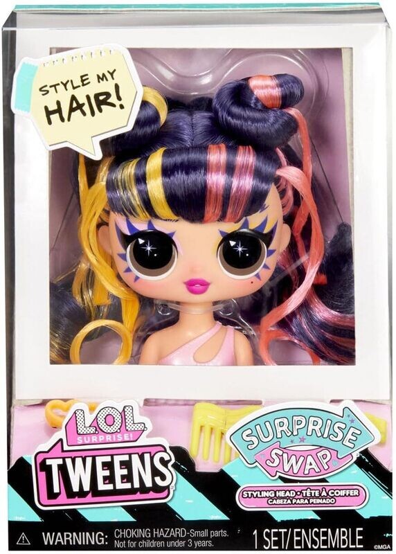 L.O.L. Surprise! Tweens Surprise Swap Series - Têtes à Coiffer Comprenant de Fabuleux Accessoires et de Superbes Cheveux - Idéal pour Les Enfants de 4 Ans et Plus (LOL)