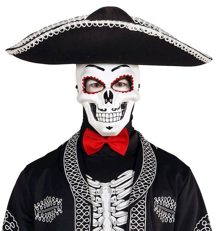 Masque de crâne de mort, dia de Los Muertos, pour carnaval, anniversaire, soirée déguisée, Halloween