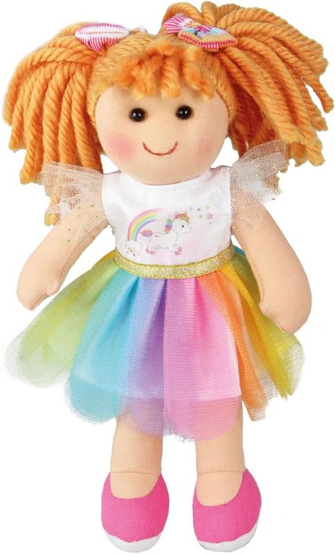 Robe Licorne arc-en-ciel pour poupée de 35 à 45 cm