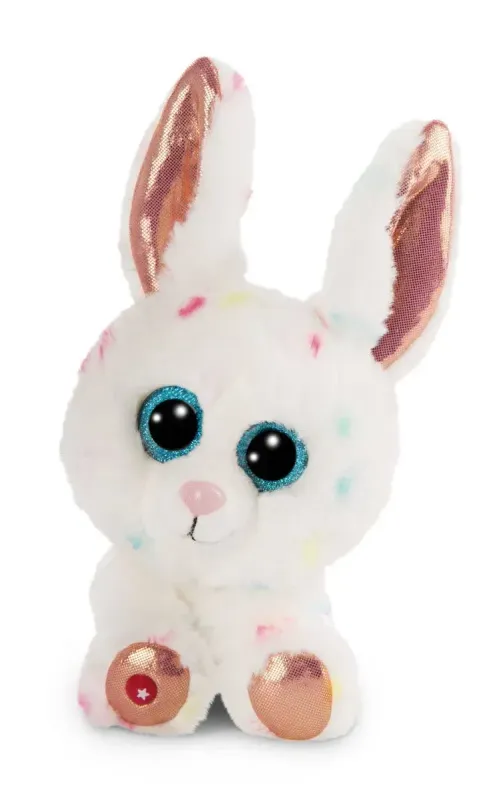 NICI Doudou-Peluche GLUBSCHIS lapin Spotties 15cm, avec des grands yeux scintillants