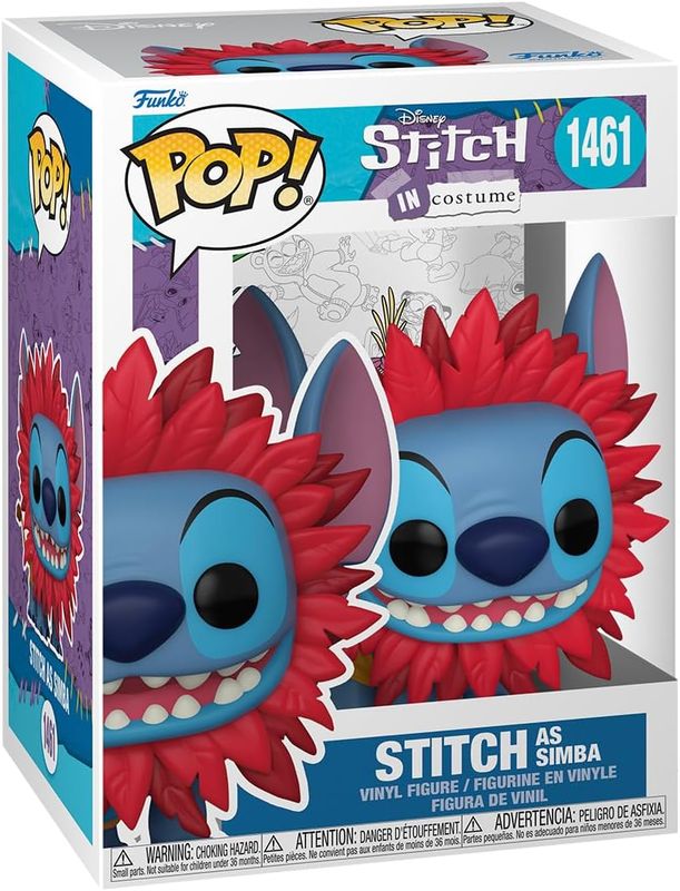 Funko Pop! Disney: Stitch Costume - Simba le lion - Lilo and Stitch - Figurine en Vinyle à Collectionner no 1461