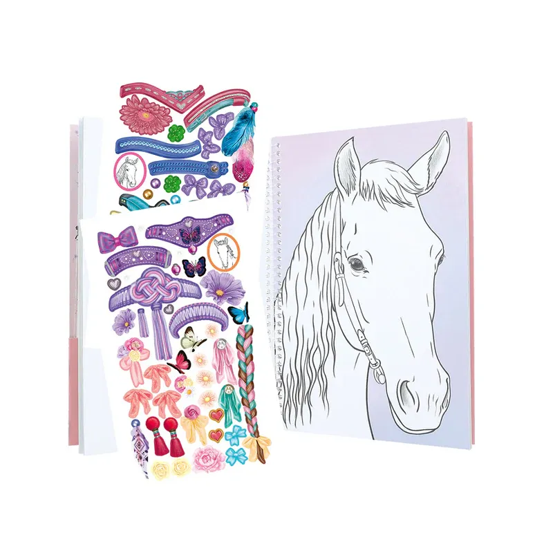 Livre de coloriage cheval Horses Blaze Miss Melody