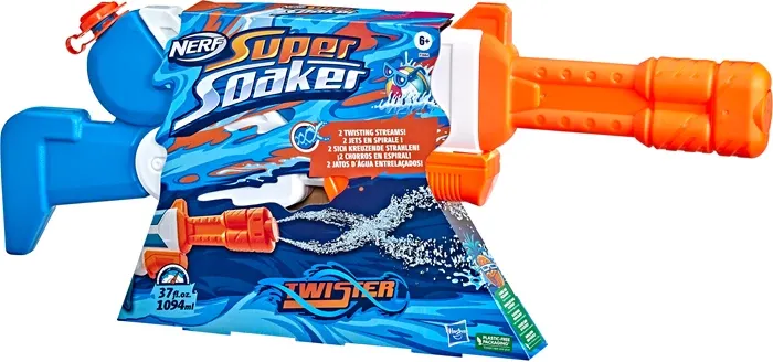 Super Soaker NERF Twister pistolet à eau,  foudroyeur à eau, 67x28 cm, réservoir 1094 ml, dès 6 ans