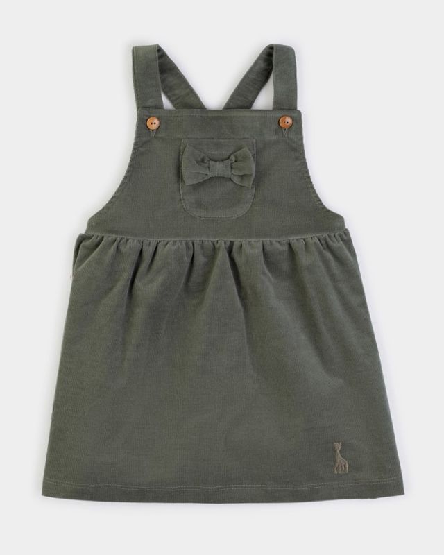 Robe en velours couleur verte Sophie la Girafe