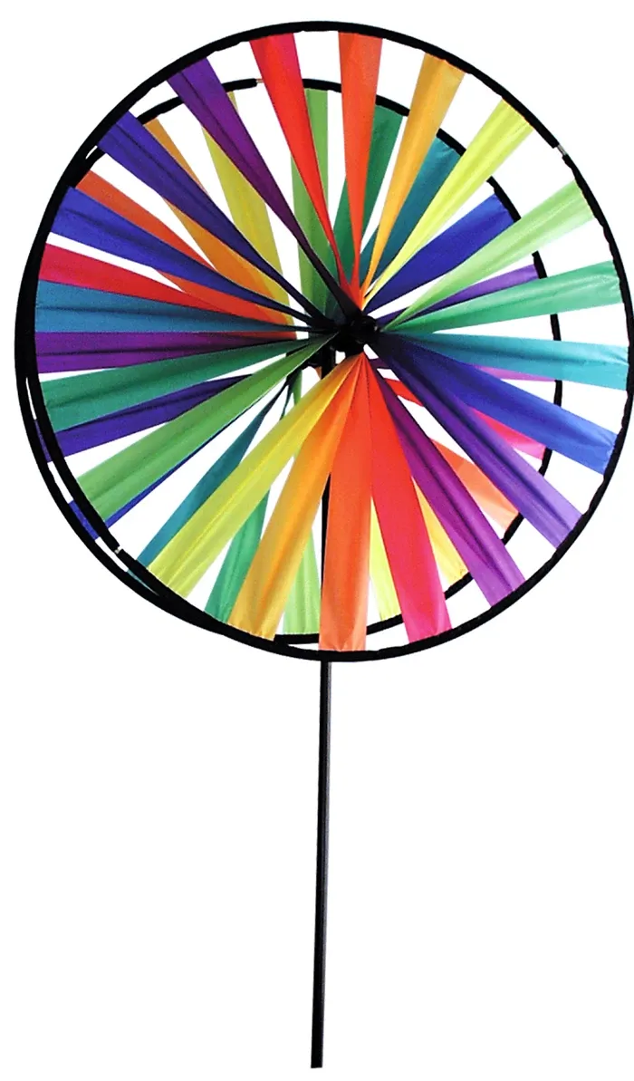 Éolienne tourniquet Magic Wheel Giant ø 63 cm, 138 cm, polyester, résistant intempéries et UV