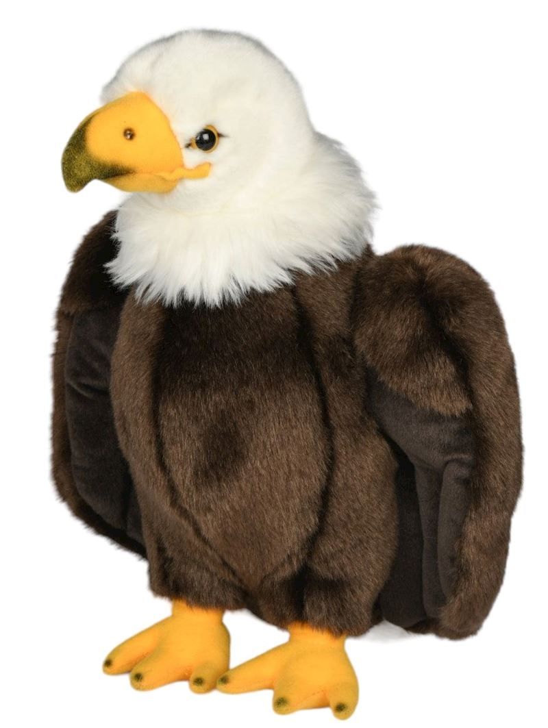 Peluche Aigle à tête Blanche – 24 cm (Hauteur)