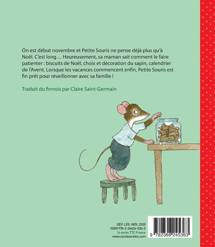 Livre Petite Souris Fête Noël
