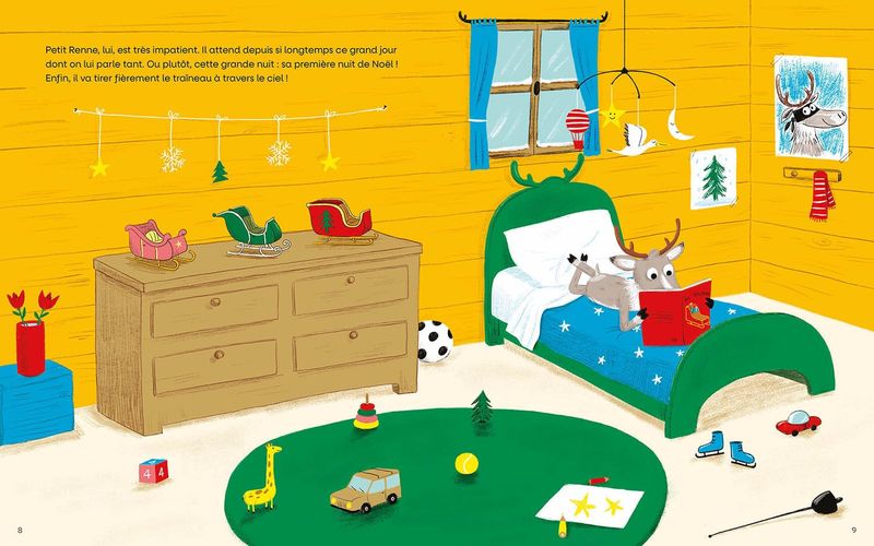 Livre La Première Nuit de Noël de Petit Renne