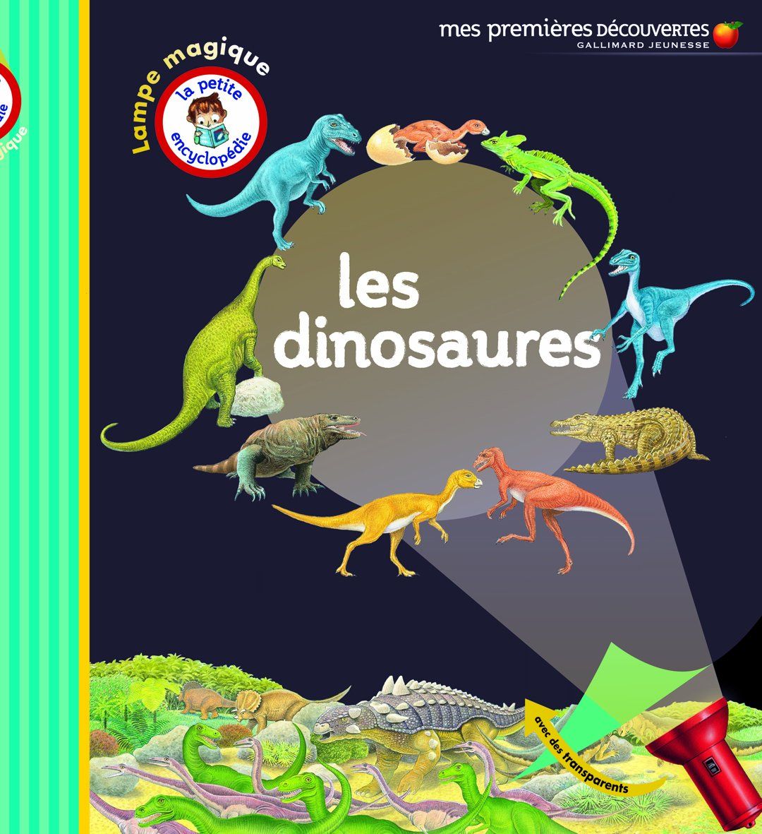 Livre Mes Premières découvertes avec lampe magique, les dinosaures