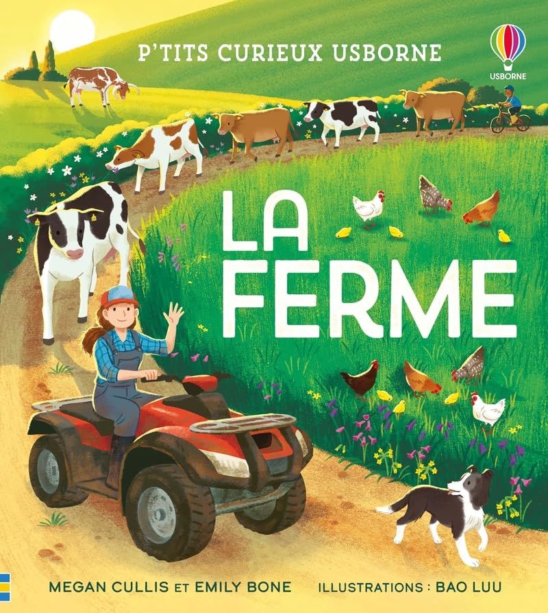 Livre La ferme - P'tits curieux Usborne - Dès 5 ans