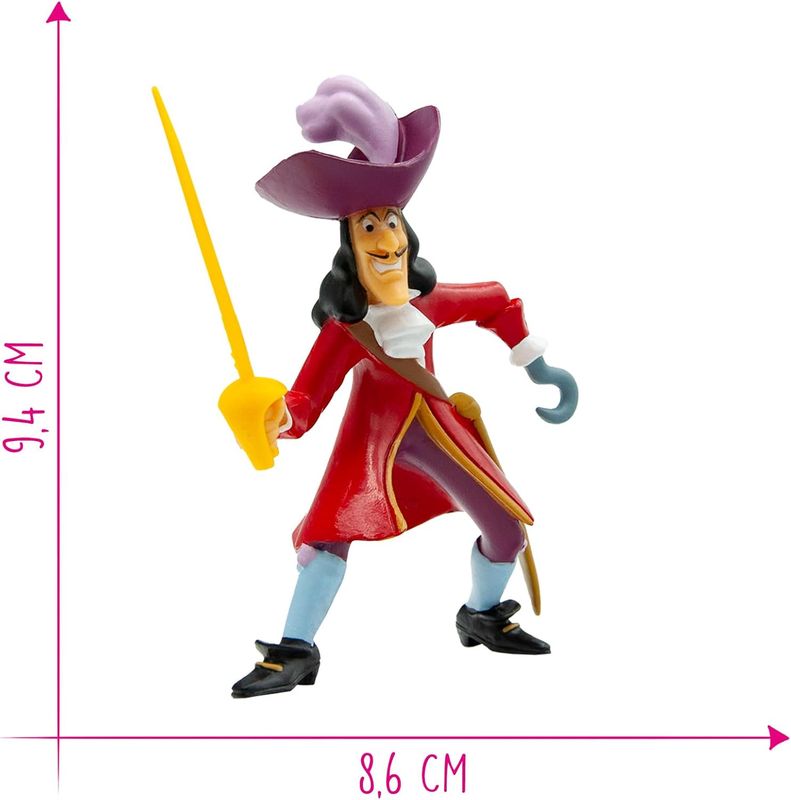 BULLYLAND - Walt Disney Peter Pan - Figurine Capitaine Crochet