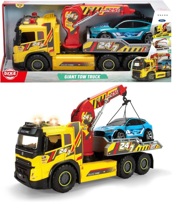 Dickie Toys Giant Tow Truck, camion remorque