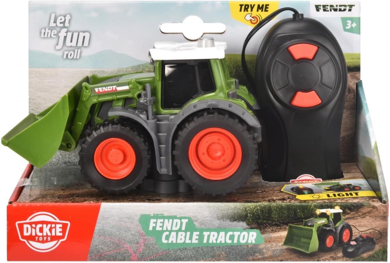 Dickie - Tracteur Fendt Filo 13cm - Véhicule de la Ferme Filoguidé