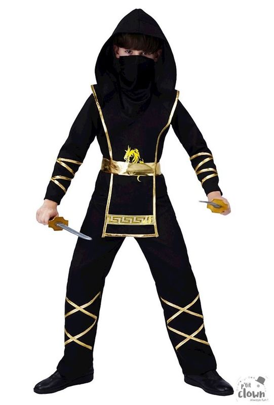 Costume ninja pour enfants, déguisement pour le carnaval et les anniversaires