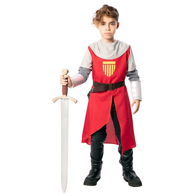 Costume chevalier taille 7-9 ans, déguisement pour carnaval et anniversaire