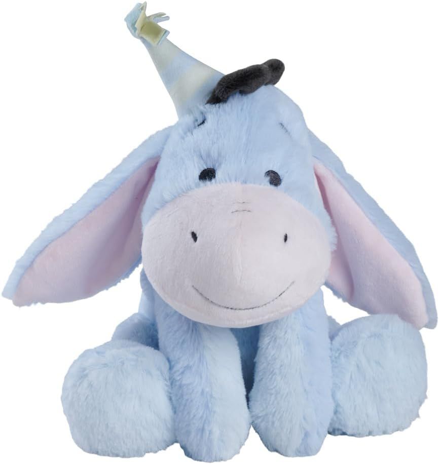 Peluche Disney Winnie l'ourson Anniversaire Bourriquet 25 cm – Peluche Douce, doudou