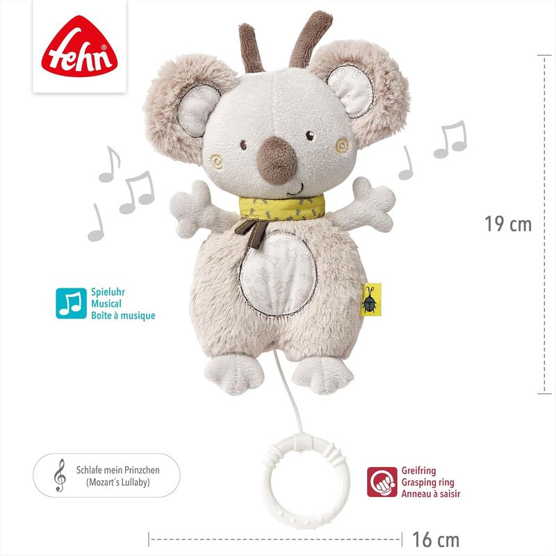 Fehn boîte à musique koala - Doudou et aide au sommeil, dès la naissance