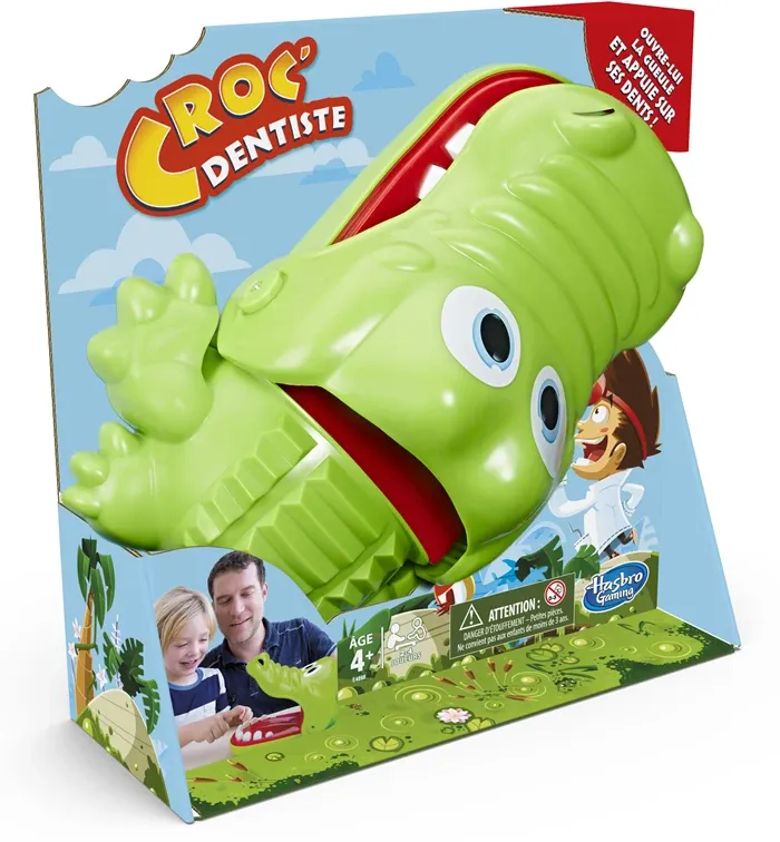 Jeu Croc Dentiste,  dès 4 ans, 2-4 joueurs, durée env. 15 minutes
