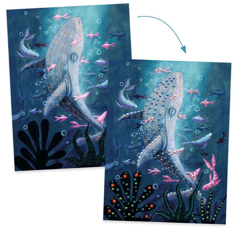 Djeco Peinture 3D Abysses sous-marines, dès 7 ans