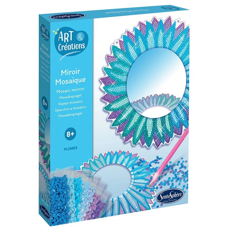 Sentosphère Miroir Mosaïque Plumes à Diamanter