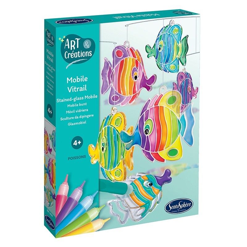 Sentosphère Mobile Vitrail - Poissons