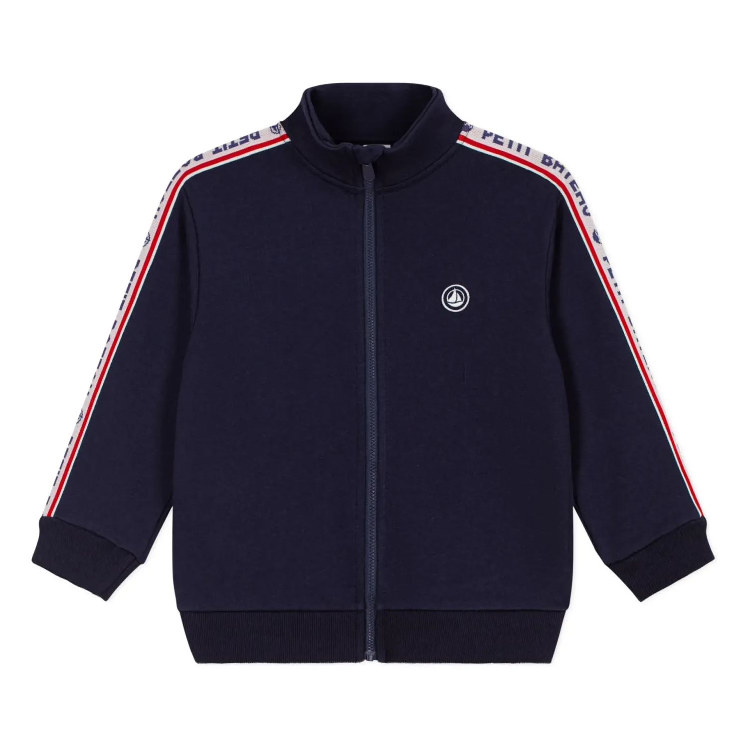 Petit Bateau Sweatshirt zippé enfant en coton, jaquette