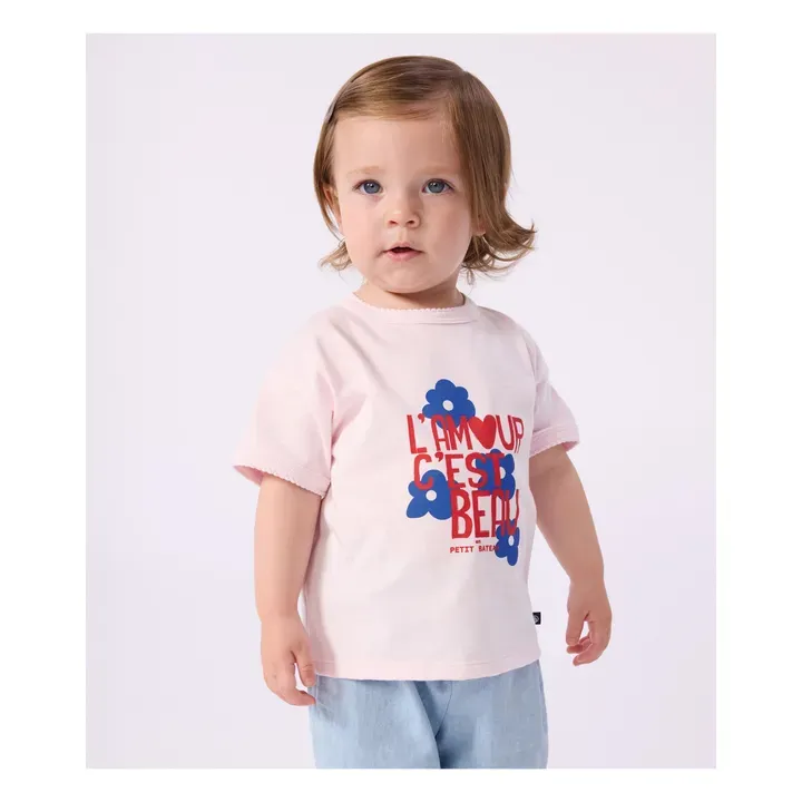 Petit Bateau T-shirt Fraise Coton Bio | Blanc