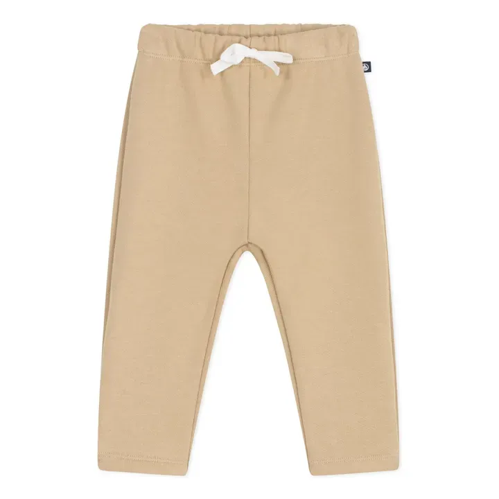 Petit Bateau Pantalon  Jogging Elastiqué Uni | Beige