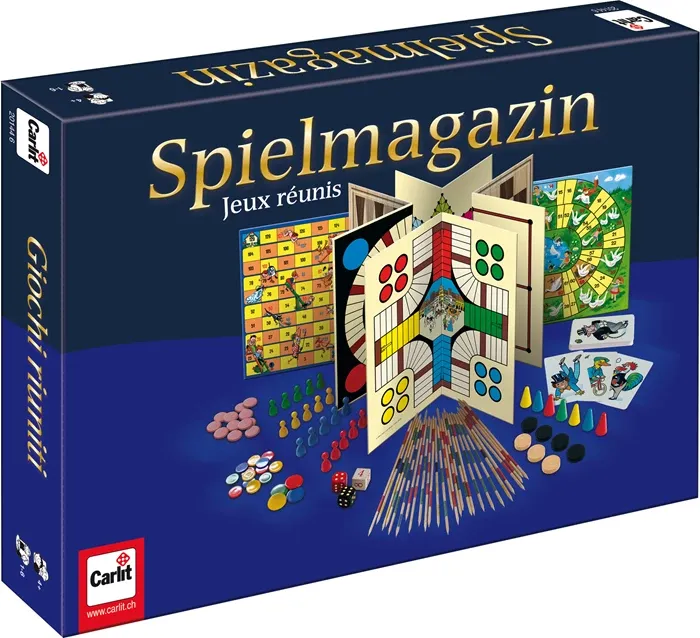 Jeux réunis Carlit, d/f/i dès 4 ans, 1-6 joueurs, avec 35 jeux passionnants