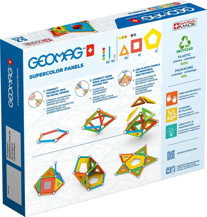 GEOMAG Panels GREEN line SUPERCOLOR 52 pièces
