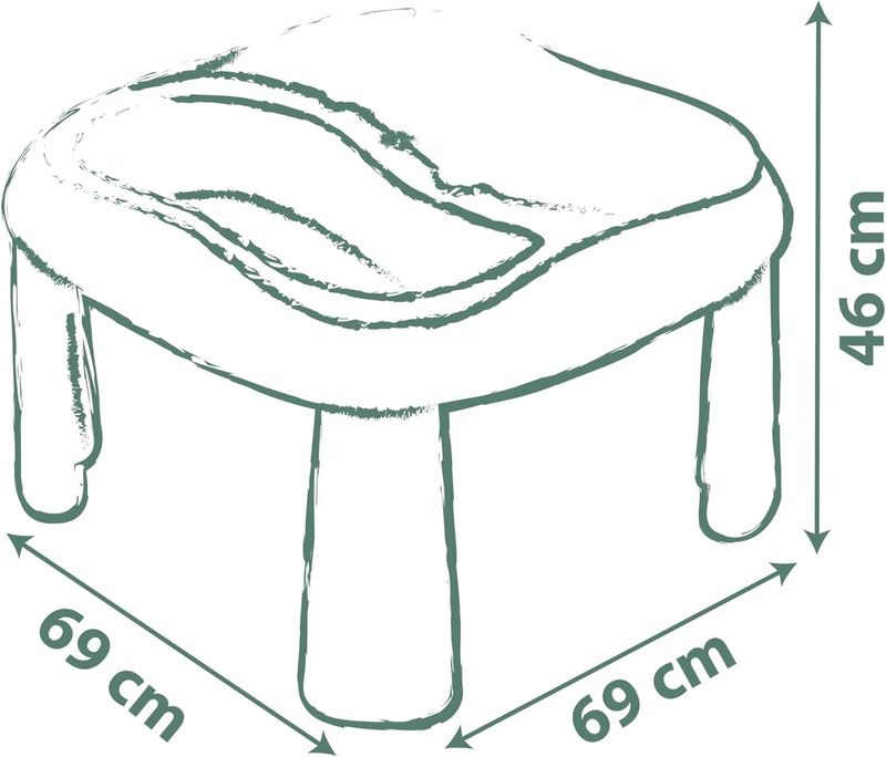 Smoby Life - Table Sable et Eau - 2 Bacs Amovibles, Pelle, Râteau, Bateau, Moules à Sable - Jouet pour Utilisation Extérieure - Matière Recyclée - A Partir de 18 Mois - Fabrication Française