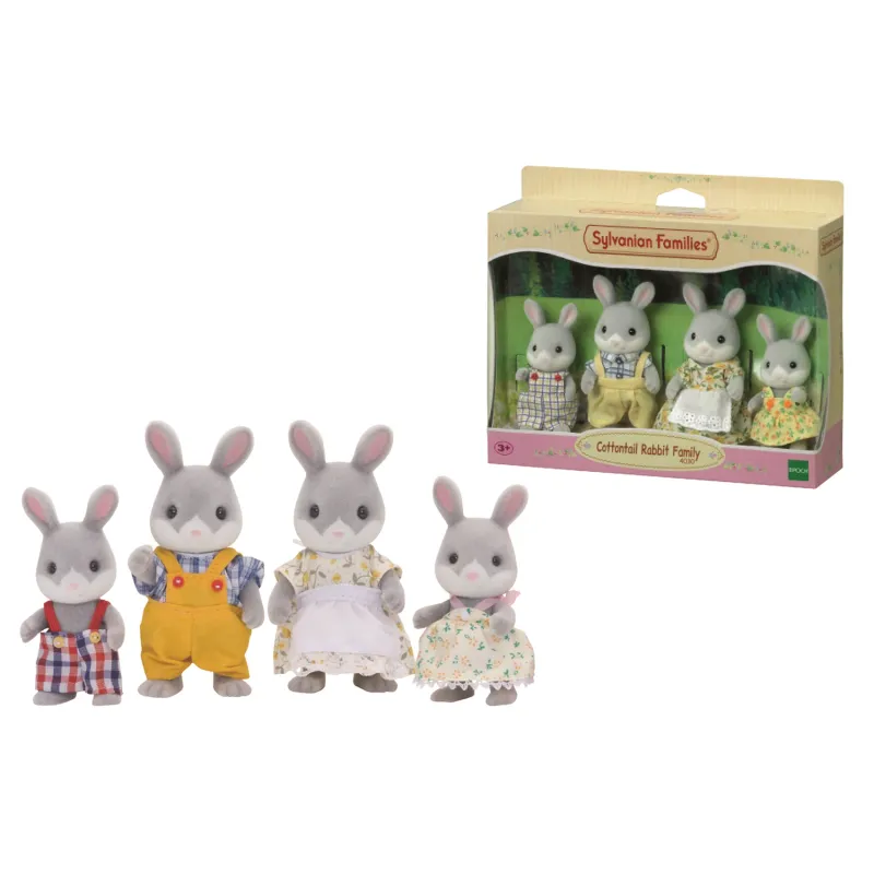 Sylvanian Families la Famille Lapin Gris