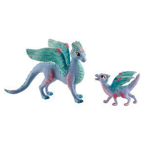 Schleich Bayala Dragon aux fleurs avec son petit
