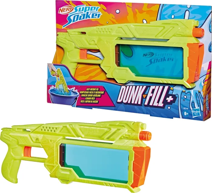 Supersoaker Dunk Fill Instant foudroyeur à eau, pistolet à eau 38x17 cm, réservoir 350 ml, dès 6 ans