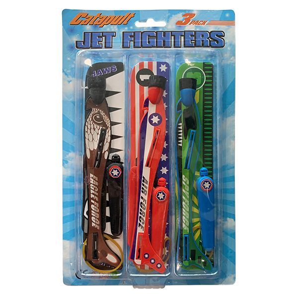 Avions planeurs à catapulter avec élastique,  lot de 3 pièces