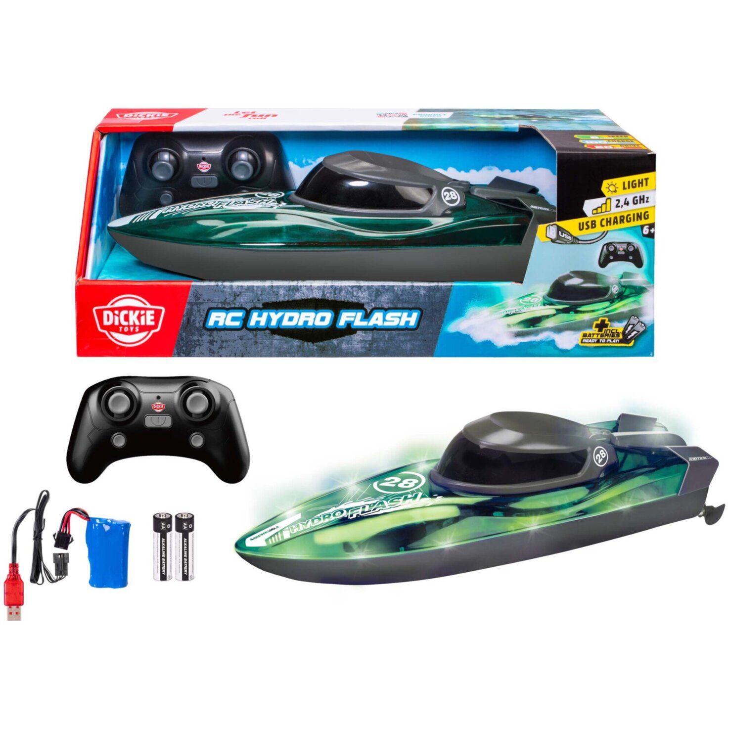 Dickie Bateau RC Hydro Speed RTR, télécommandé,