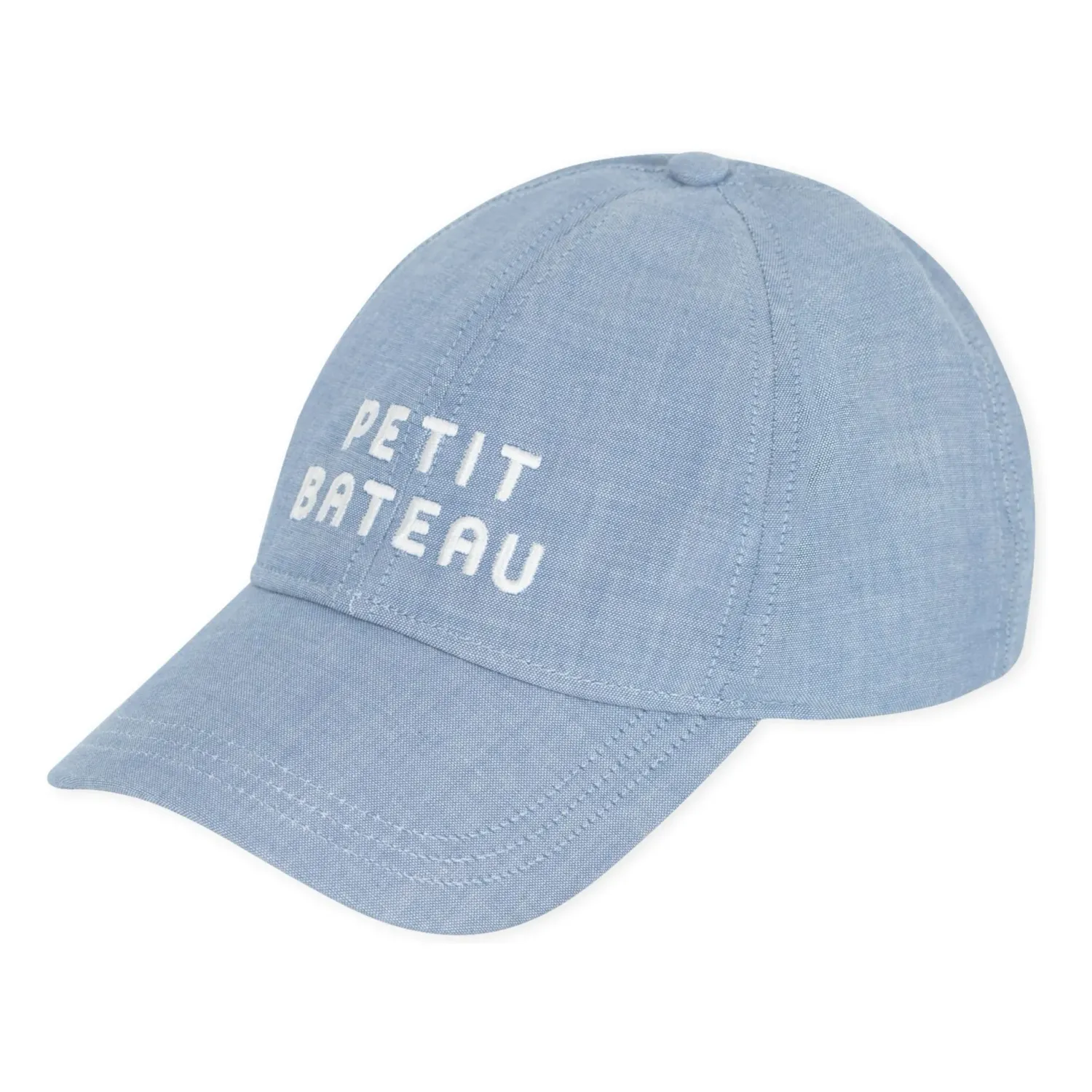 Petit Bateau Casquette bleu ciel jeans moderne, brodé Petit Bateau
