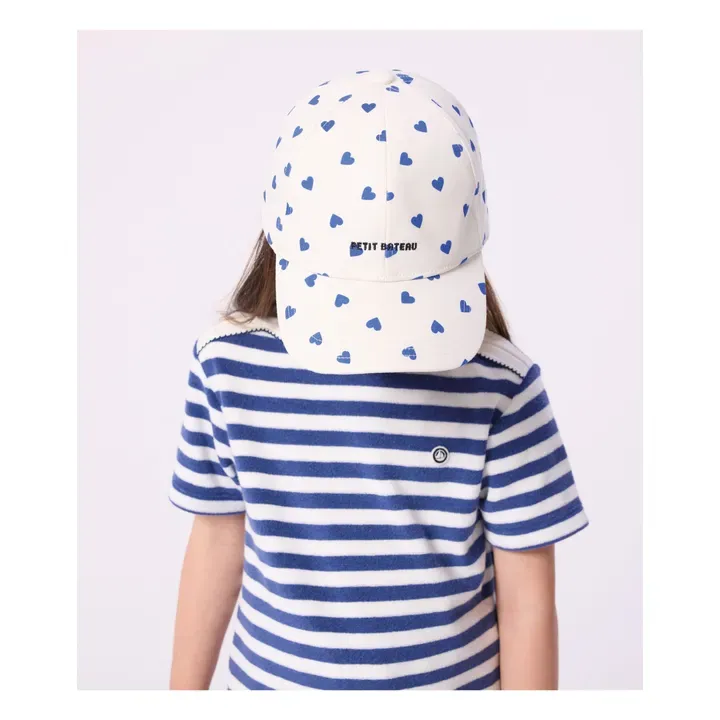 Petit Bateau, Casquette avec des coeurs bleus